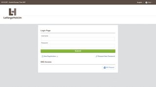 
                            6. Login page (LafargeHolcim eSourcing Portal)