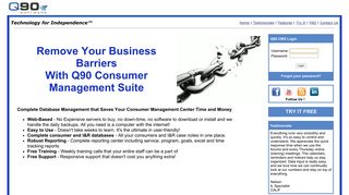 
                            5. Login Page - Q90 Consumer Management Suite