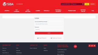 
                            10. Login Page | SBA