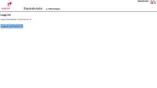 
                            6. Login Page - Støykalkulator - Equinor