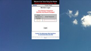 
                            5. Login Page - Texins Flying Club