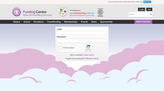 
                            7. Login Page - The Funding Centre