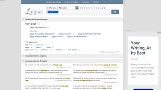 
                            3. login page - Traduction française – Linguee
