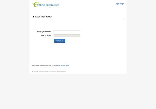 
                            3. Login Page | Tutor Registration | Eonlinetutors.com - Vnaya