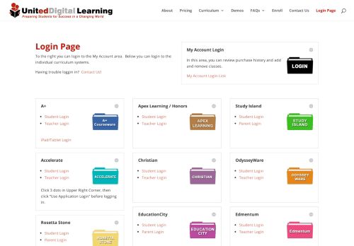 
                            5. Login Page - United Digital Learning