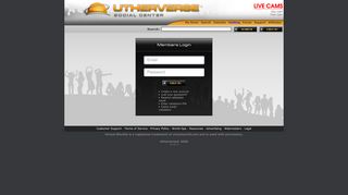 
                            1. login page - Utherverse® Social Center