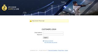 
                            2. Login page « zcodesystem.com Customer System