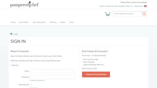 
                            2. login | Pampered Chef US Site