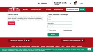 
                            8. LOGIN | Papa John's España