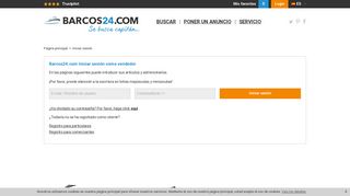 
                            12. Login para comerciantes y particulares - Barcos24.com