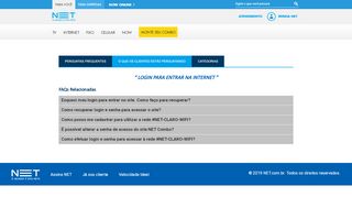 
                            2. LOGIN PARA ENTRAR NA INTERNET - Ajuda Site Oficial da NET