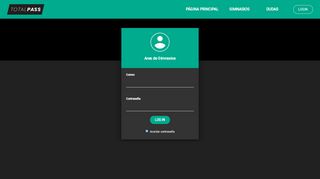 
                            6. Login para gimnasio - TotalPass