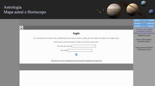 
                            12. Login para nova astrologia - Horoscopo Astral