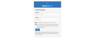 
                            9. Login para o Memo Check-Up - Neurability