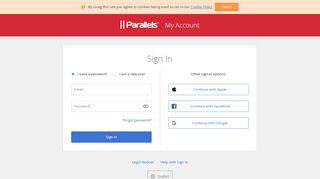 
                            1. Login - Parallels My Account