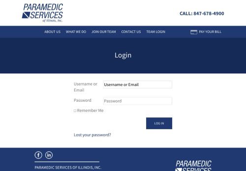 
                            11. Login | Paramedic Services of Illinois | PSI