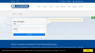 
                            8. Login - Parken Flughafen Düsseldorf Parken Flughafen ... - Cleverparks