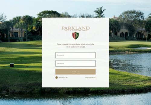 
                            3. Login - Parkland Golf and Country Club