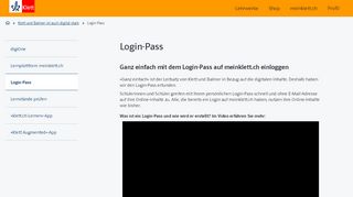 
                            12. Login-Pass - Klett und Balmer Verlag