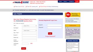 
                            1. Login – Pass4Sure.in