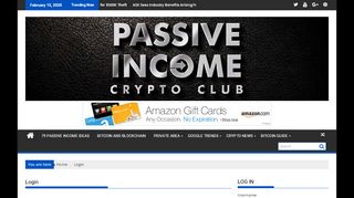 
                            8. Login | PASSIVE INCOME CRYPTO CLUB