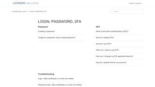 
                            11. LOGIN, PASSWORD, 2FA – ICONOMI Help Center