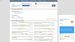 
                            2. login password - Traduction française – Linguee