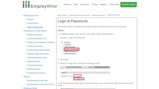 
                            12. Login & Passwords-EmployWise