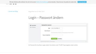 
                            3. Login – Passwort ändern | MOCO