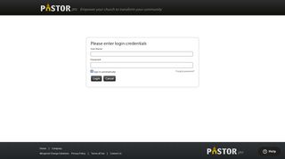 
                            1. Login - PastorPro