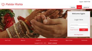 
                            1. Login - Patidar Rishta