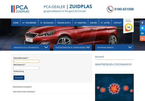 
                            6. Login - PCA Zuidplas - PCA Dealer