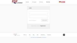 
                            1. Login – PDF kostenlos ins Internet hochladen