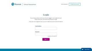 
                            9. Login | Pearson Clinical Australia & New Zealand