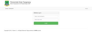 
                            9. Login - Pemerintah Kota Tangerang