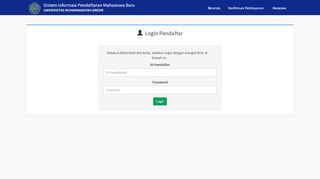 
                            4. Login Pendaftar - SIM PMB - Universitas Muhammadiyah Gresik