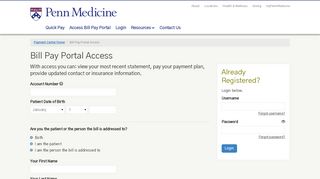 
                            8. Login - Penn Medicine Patient Billing