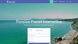
                            12. Login - Pension Planet Interactive - Irish Life Corporate Business