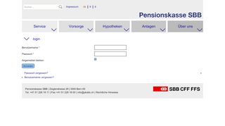 
                            4. login - Pensionskasse SBB