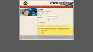 
                            3. Login Penyedia - LPSE ESDM