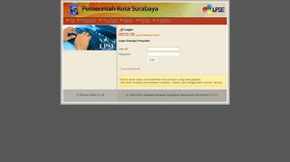 
                            4. Login Penyedia - LPSE Kota Surabaya