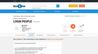 
                            5. LOGIN PEOPLE (VALBONNE) Chiffre d'affaires, résultat, bilans sur ...