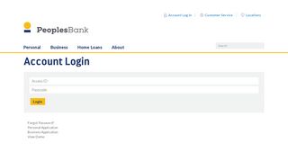 
                            3. Login - Peoples Bank