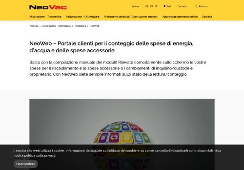 
                            11. Login per l'utente su NeoWeb. - NeoVac