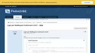 
                            7. Login per WebRequest funktioniert nicht? - Internet- und ...