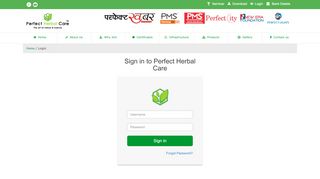 
                            1. Login - Perfect Herbal Care