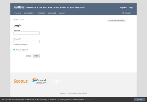 
                            12. Login | Periodica Polytechnica Mechanical Engineering