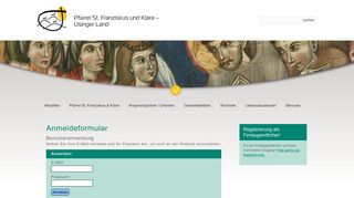 
                            1. Login: Pfarrei St. Franziskus und Klara - Usinger Land