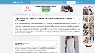 
                            9. Login-Pflicht bei Freemail-Anbietern erfüllt durch Abruf der E ...