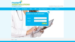 
                            8. Login - PharmAssist Solutions